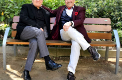 Text to the photo: Maxim Behar and Luis Bassat, Barcelona, May 2023