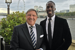 In the photo: Maxim Behar and Dwain Chambers, Palace of Westminster, London, 2024